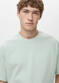Relaxed-fit cotton-linen t-shirt