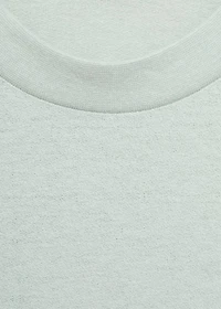 Relaxed-fit cotton-linen t-shirt
