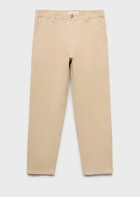 Regular-fit jeans made from a cotton-linen blend