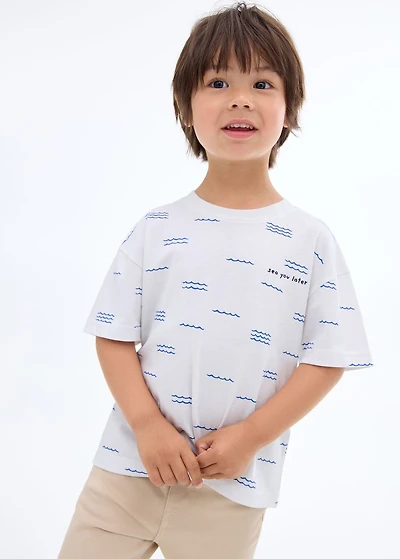 Short-sleeved printed t-shirt