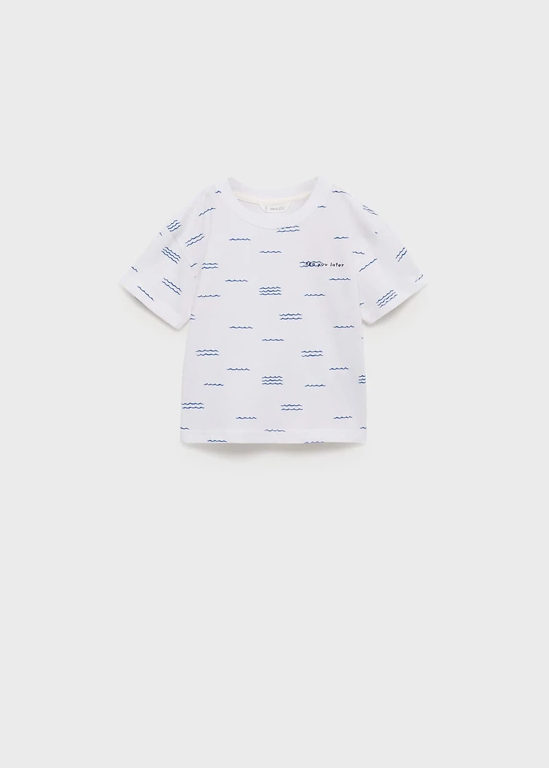 Short-sleeved printed t-shirt