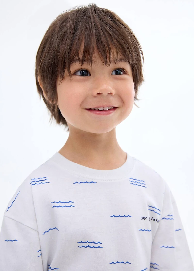 Short-sleeved printed t-shirt