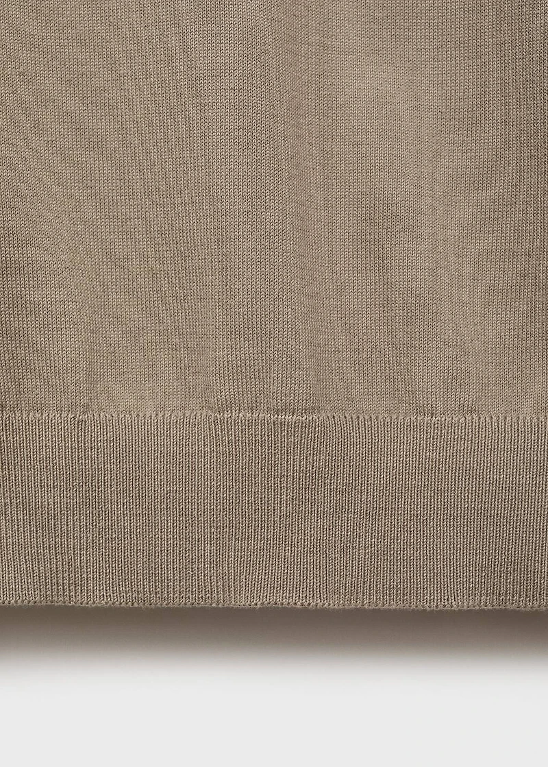 100% cotton fine-knit polo shirt