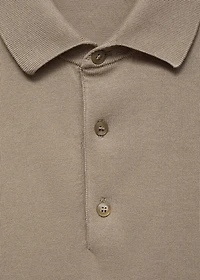 100% cotton fine-knit polo shirt