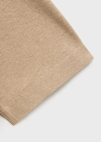 Fine-knit cotton polo shirt