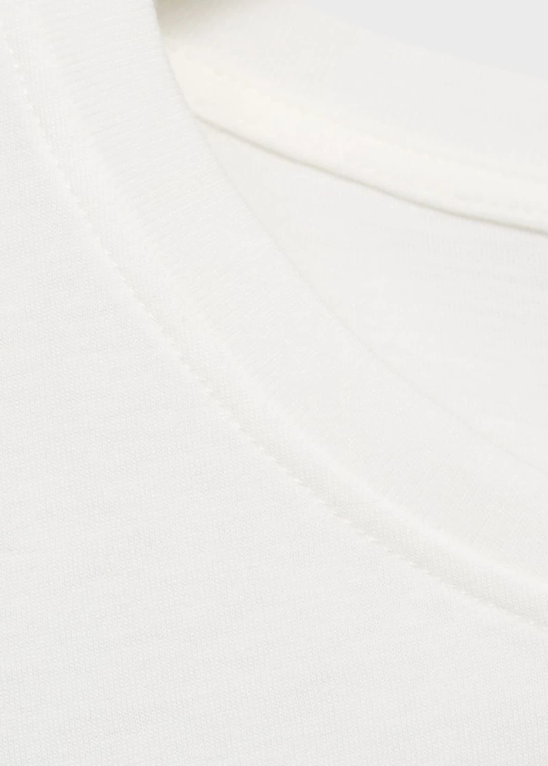 Floral-print cotton t-shirt