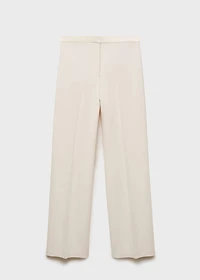 Straight-fit suit pants