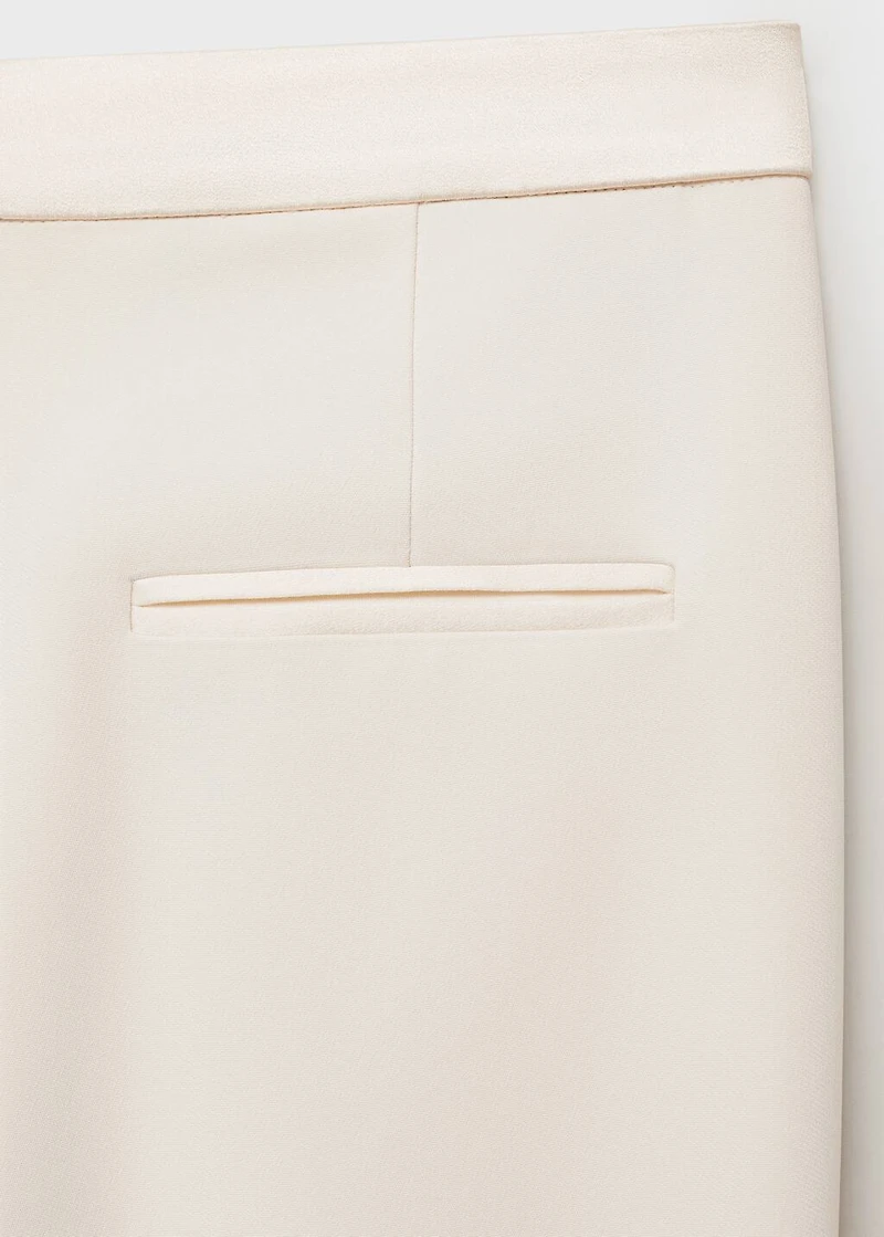 Straight-fit suit pants