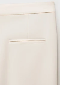 Straight-fit suit pants