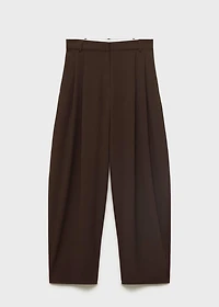 Pleat detail pants