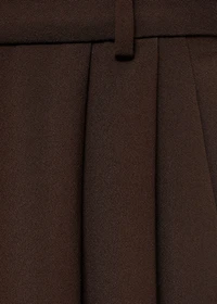 Pleat detail pants