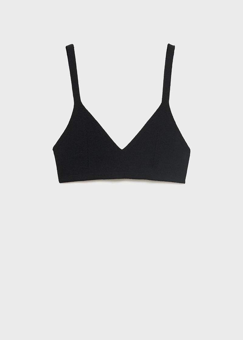 Knitted crop top