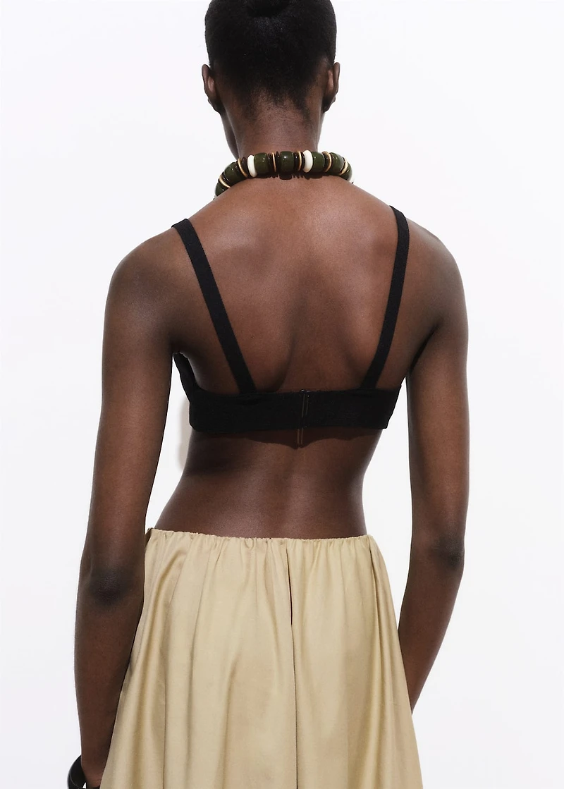 Knitted crop top