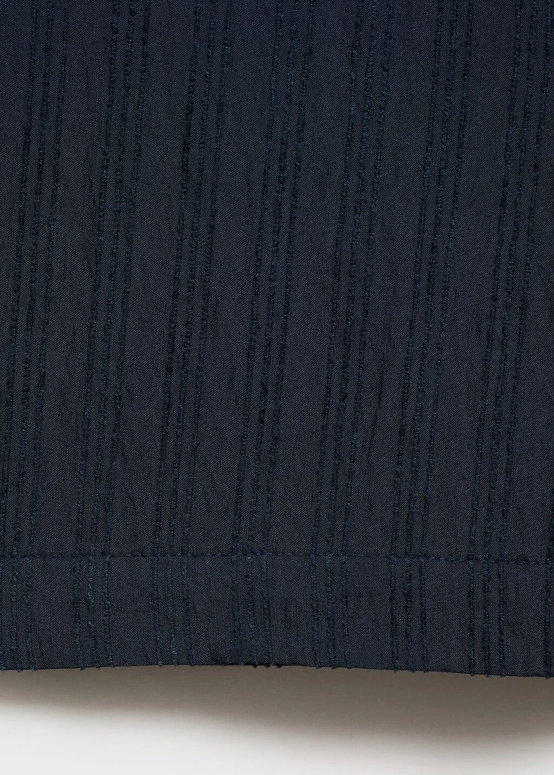 Striped embroidered shirt