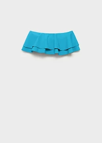 Strapless cotton top
