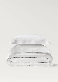Duvet cover with lace detail for / cm bed
