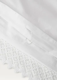 Duvet cover with lace detail for / cm bed