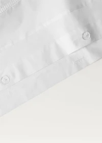 Cotton percale duvet cover with hemstitch for 135/140 cm bed