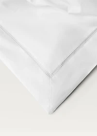 Cotton percale duvet cover with hemstitch for 135/140 cm bed