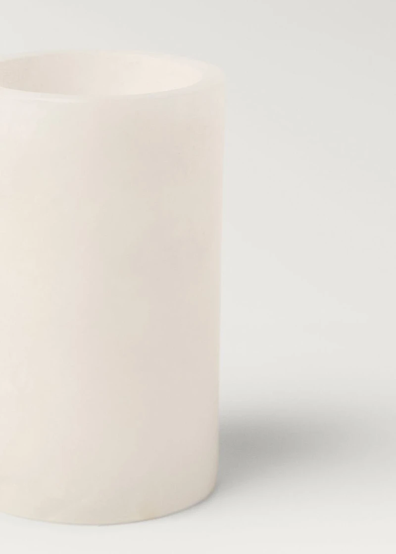 Alabaster bathroom glass
