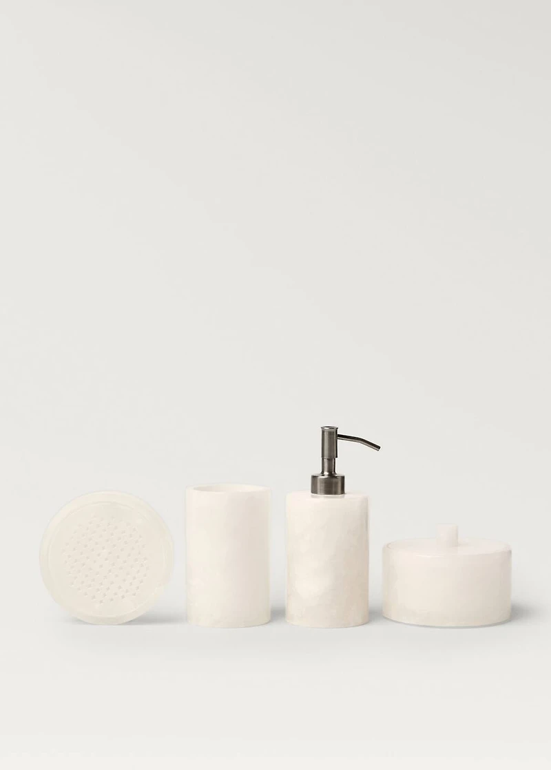 Alabaster bathroom glass