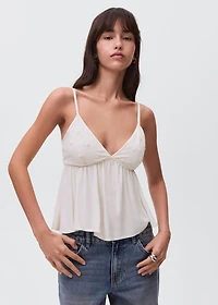 Knitted top with sequin detail