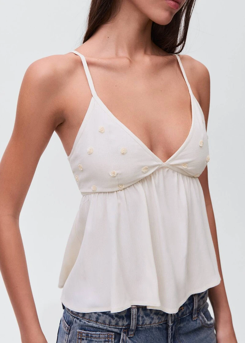 Knitted top with sequin detail