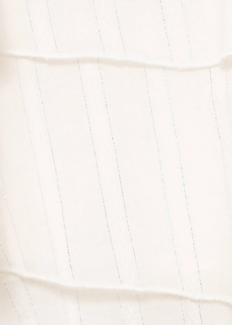 Lurex ruffled top