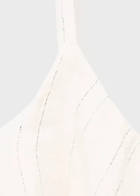 Lurex ruffled top