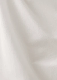 Percale cotton top sheet with gauze ruffle for cm bed
