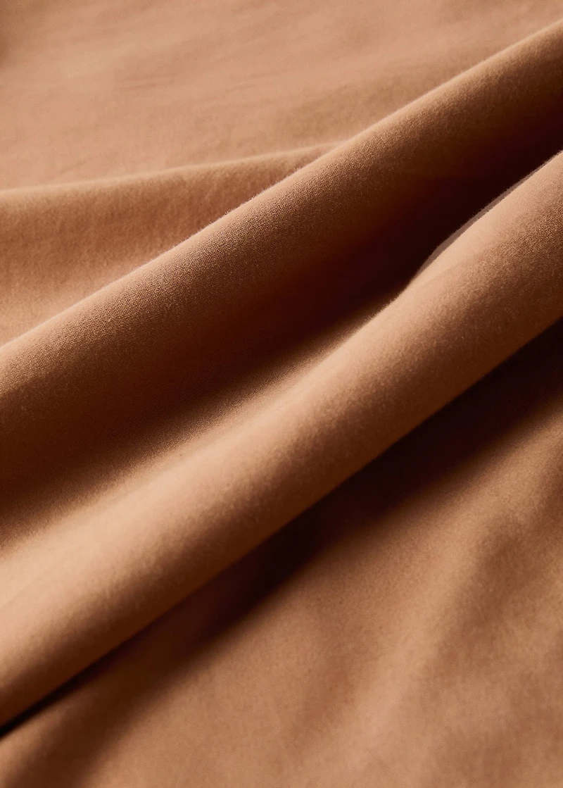Washed satin cotton duvet cover with double stitching for 90 cm bed