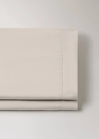 500-thread count cotton percale duvet cover with rounded piping detail for 135/140cm bed