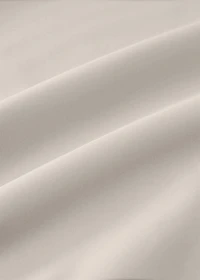 500-thread count cotton percale duvet cover with rounded piping detail for 135/140cm bed