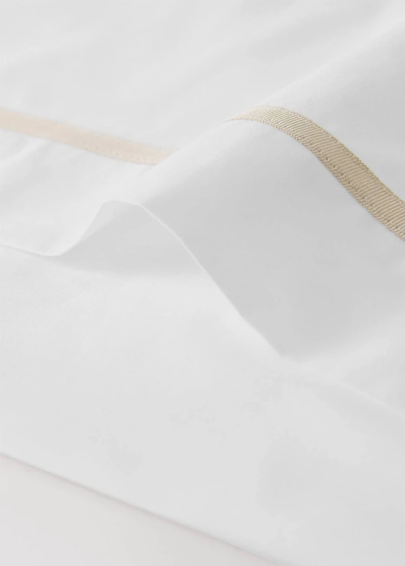 200-thread count percale cotton top sheet for cm bed