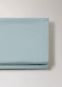 Cotton percale fitted sheet for 180/200 cm bed