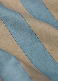 Children's Kodak-striped fitted sheet for 90 cm bed