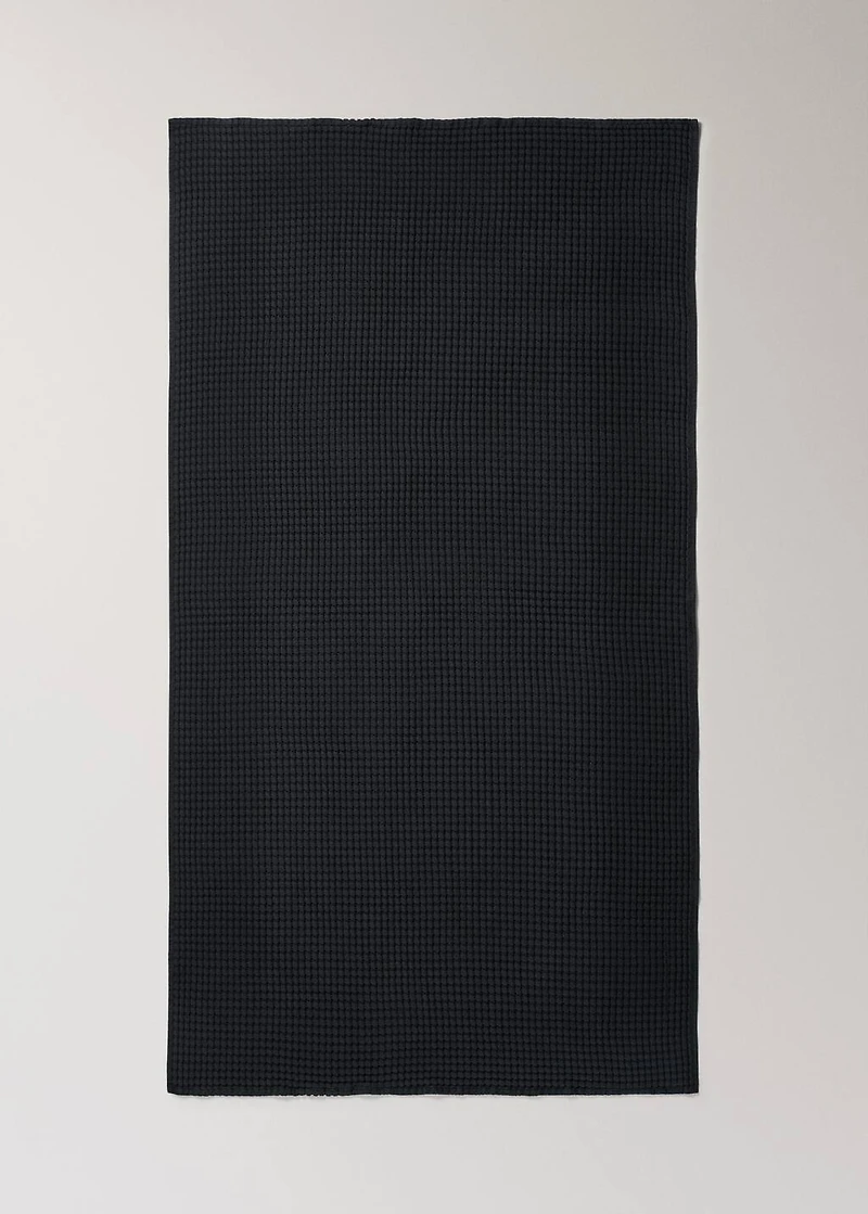 Cotton waffle bath towel