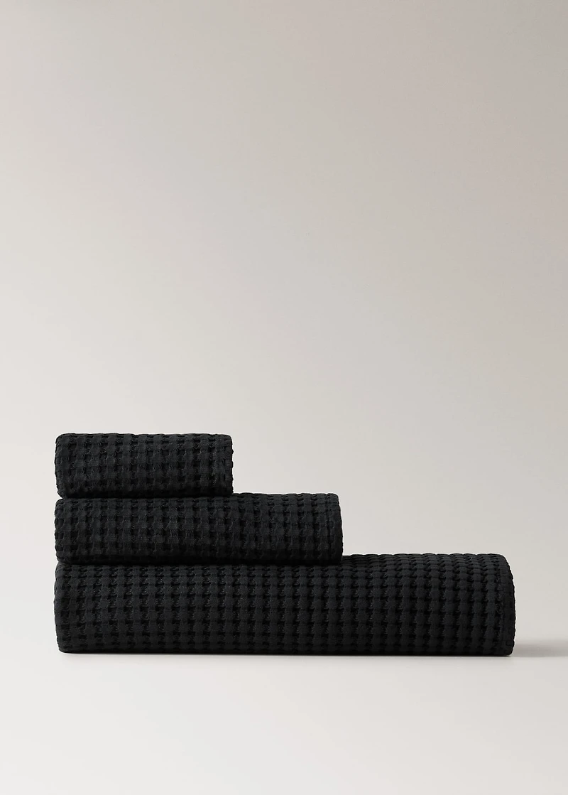 Cotton waffle washbasin towel