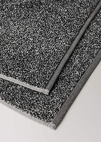 Cotton-blend two-tone guest towel