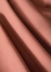 200-thread count percale cotton top sheet with contrasting overlock for 200 cm bed