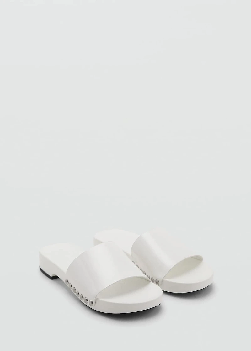 Studded leather sandals