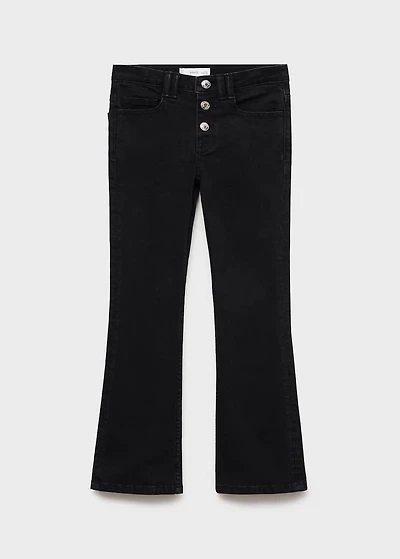 Buttons flare jeans