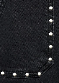 Straight-fit jeans with studs