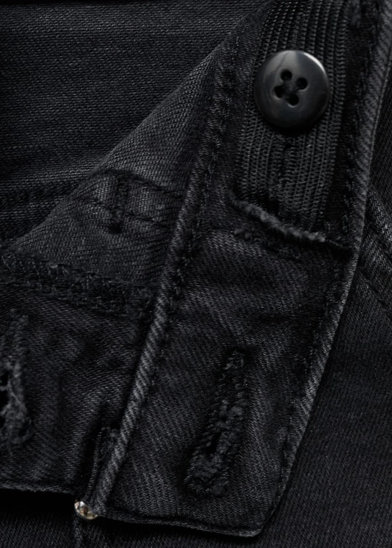 Straight-fit jeans with studs