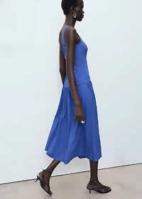 Flared cotton dress