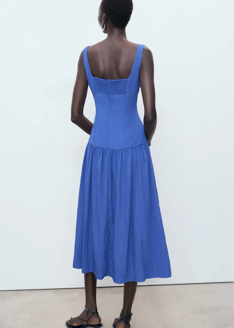 Flared cotton dress