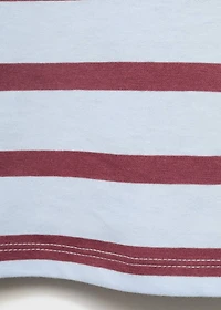 Striped t-shirt with embroidered detail
