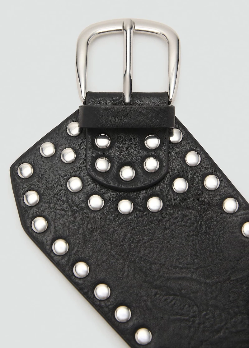 Studded sash belt