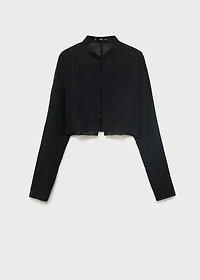Lyocell blouse with toggles
