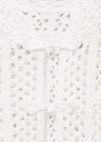 Short-sleeved crochet cardigan